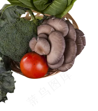 一堆蔬菜实拍矢量图