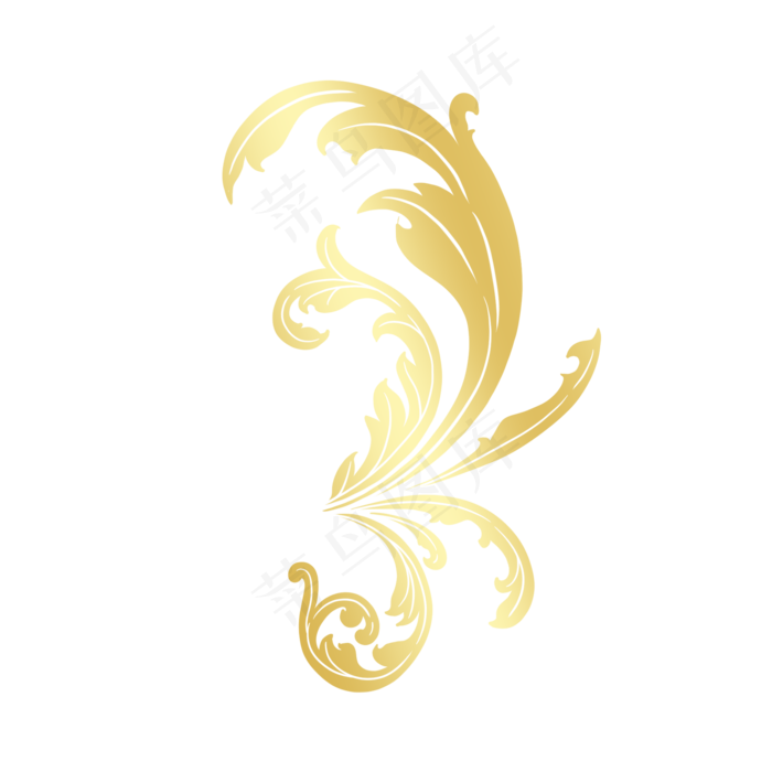 2021新年金色花纹(2000X2000(DPI:300))psd模版下载