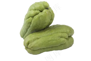 两个新鲜的佛手瓜