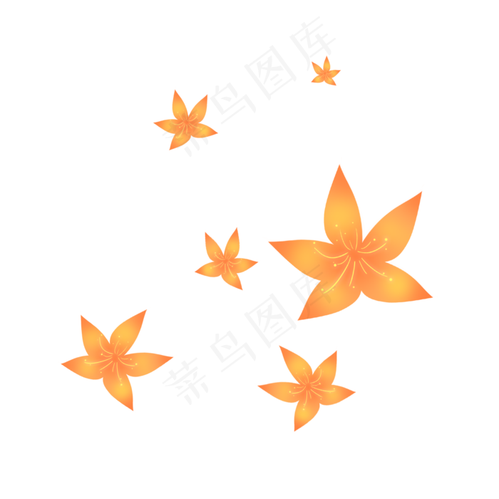 黄色秋天灿烂小花