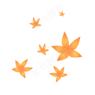 黄色秋天灿烂小花