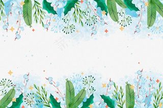 水彩画圣诞背景