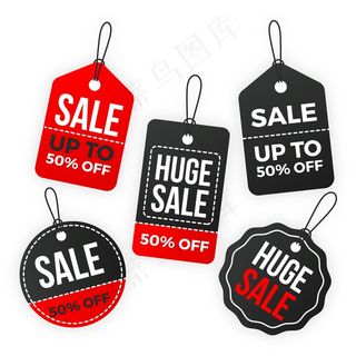 平面设计销售标签集