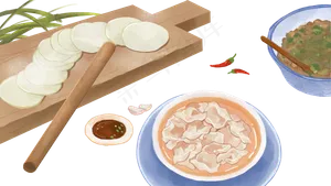 立冬养生饺子美食
