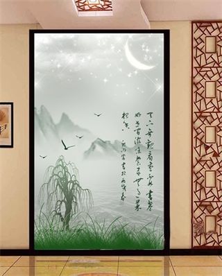 电视墙背景画效果图片