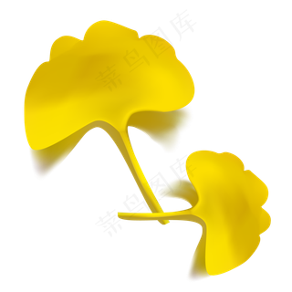 仿真金色银杏叶