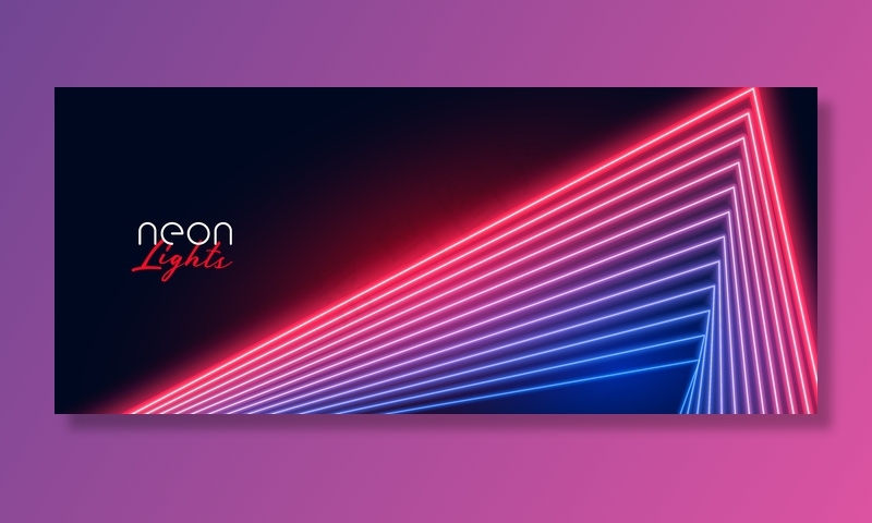 红蓝霓虹灯效果背景