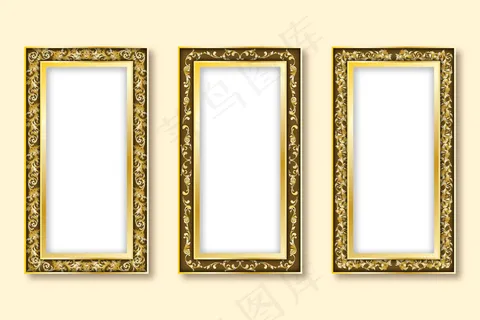 复古风格的写实画框系列