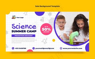 平面设计科学销售背景