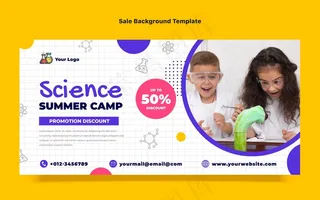 平面设计科学销售背景