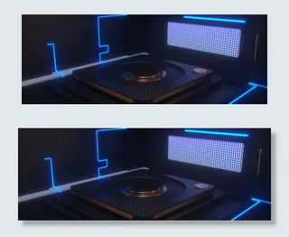 双十一电子科技风促销展台banner