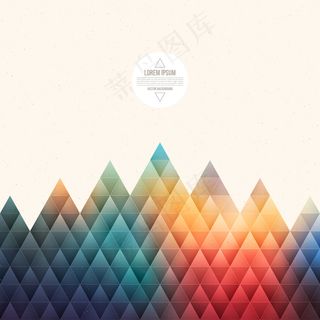 抽象几何三角矢量背景