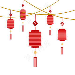 中秋节剪纸装饰花灯