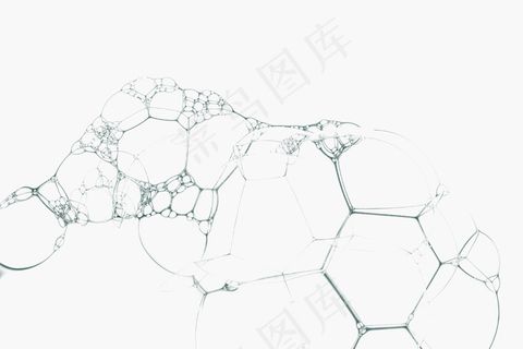 白色艺术背景中的橄榄绿色肥皂泡最小风格