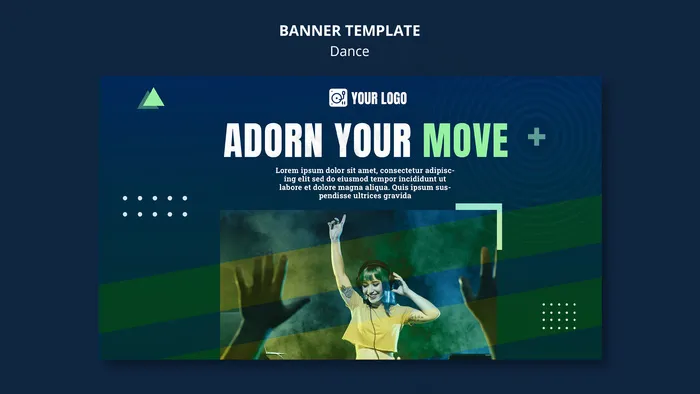 舞蹈概念横幅banner模板psd模版下载