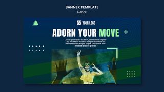 舞蹈概念横幅banner模板