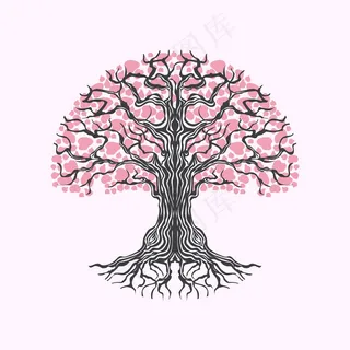 树木生命手绘插图 树木生命手绘插图