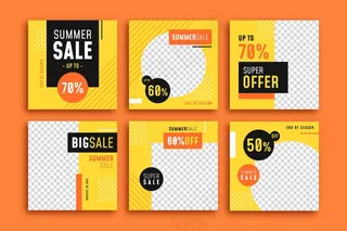 季末夏季销售模板系列