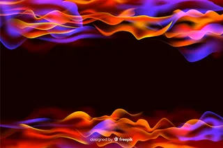 真实感设计中的火焰框架背景