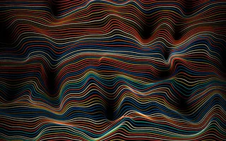 抽象波浪色背景线