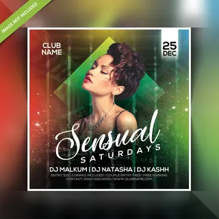 性感周六夜派对宣传单,DM传单