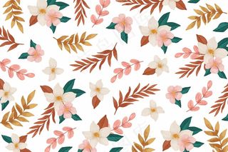 粉红色花朵水彩背景