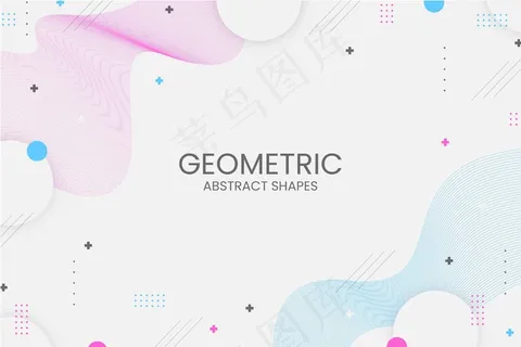 孟菲斯几何背景与抽象形状