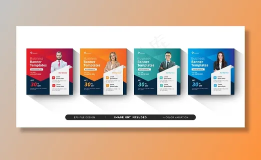 商业横幅banner模板社交媒体