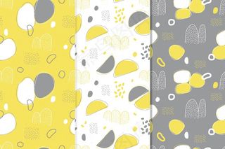 无缝黄灰色图案系列