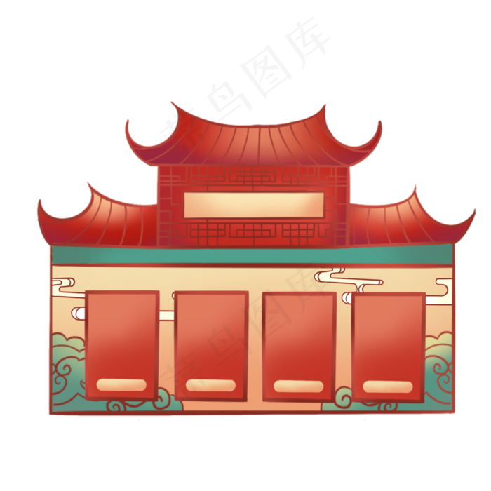 国风优惠券组合(2000X2000(DPI:300))psd模版下载