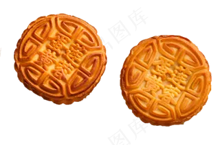 木盘上的中秋月饼