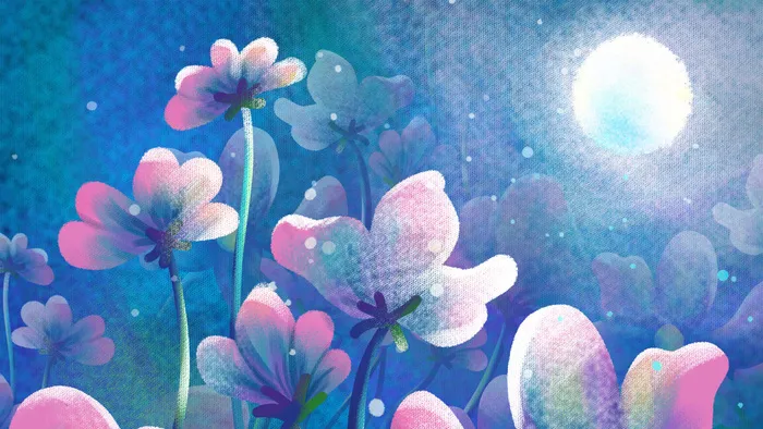 中秋节花好月圆赏月厚涂(2880*1620px 300 dpi )psd模版下载