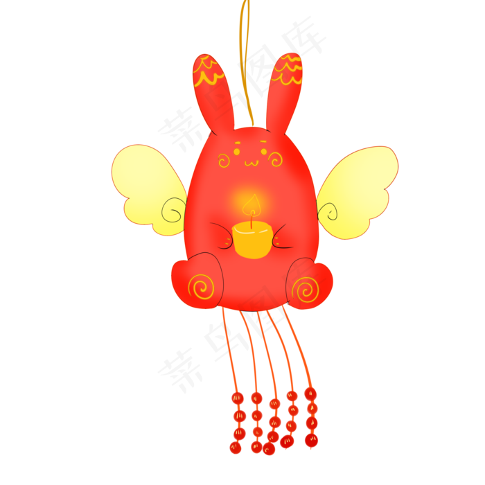 中秋兔子灯笼(2000X2000(DPI:299))psd模版下载