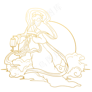 提灯笼的嫦娥仙女