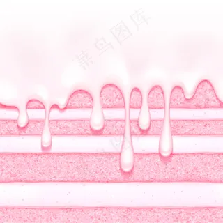 粉色草莓奶油蛋糕背景。彩色无缝纹理。