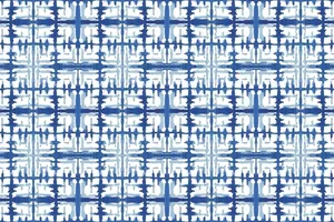 水彩画手绘shibori图案