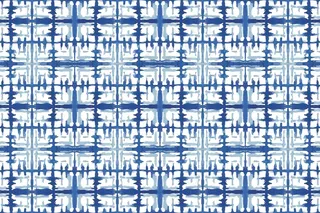 水彩画手绘shibori图案