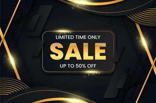 豪华金黑色大减价背景