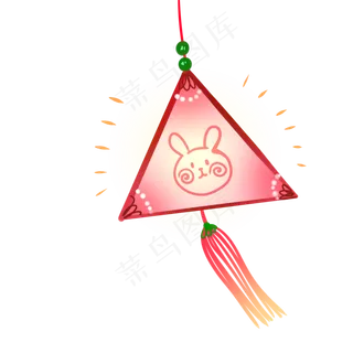 兔子灯笼挂饰小物