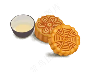 黄色的月饼