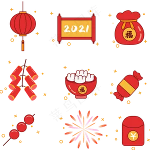新年牛年图标