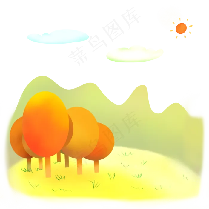 立秋黄色树叶(2000X2000)