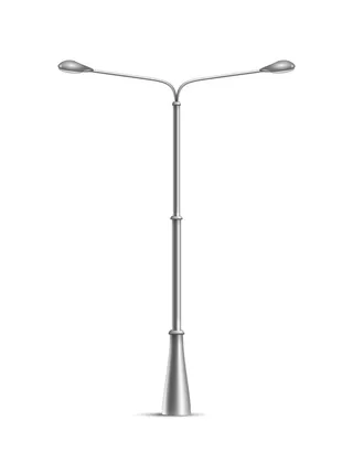 孤立的金属路灯