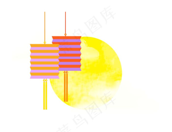 中秋剪纸风装饰(2607X2000(DPI:300))psd模版下载