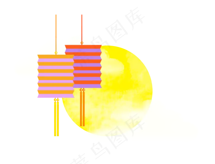 中秋剪纸风装饰(2607X2000(DPI:300))psd模版下载