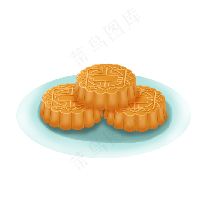 一盘子月饼(2000X2000(DPI:300))psd模版下载