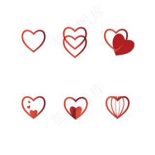 七夕情人节爱心