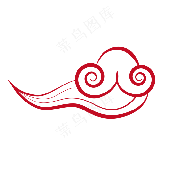 中秋祥云装饰素材图案(297X210)ai矢量模版下载