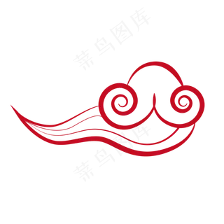 中秋祥云装饰素材图案