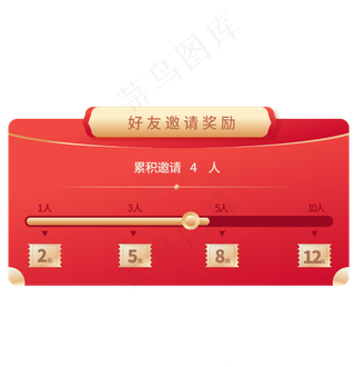 邀请好友进度条